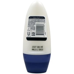 Close-up of aluminum-free label on Dove Original Clean roll-on.