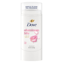 Dove Rose Mist deodorant stick offers long-lasting freshness.