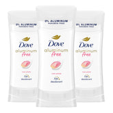 Dove Rose Petals aluminum-free deodorant stick provides daily protection.