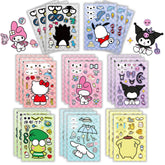 Dovipta cute anime stickers 24 sheets with princess patterns for notebooks and journals.