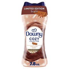 Downy Cozy Collection Chai Latte beads pack for long-lasting laundry fragrance.