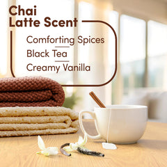 Downy Cozy Collection Chai Latte beads being dispensed into the drum.
