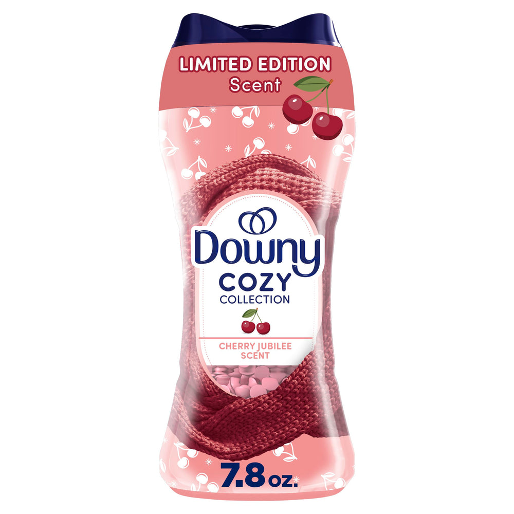 Downy Cozy Collection Cherry Jubilee beads pack for lasting cozy laundry fragrance.