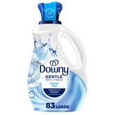 Downy Gentle Soft Ocean Mist bottle highlighting a light skin-friendly scent.