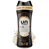 Downy Unstopables Unlimited Edition bottle on a laundry shelf for long-lasting scent