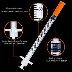DPEI XUAN individually wrapped syringes, pack of 100 ensuring sterility
