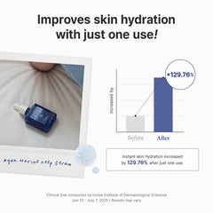 Dr.Althea Aqua Marine Deep Serum swirl texture shows light non-greasy feel