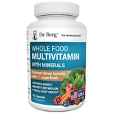 Dr. Berg Whole Food Multivitamin bottle front view for daily wellness.