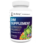 Dr. Berg DIM bottle front view highlighting estrogen balance support
