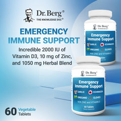 Echinacea component highlighted within Dr. Berg Emergency Immune Support.