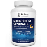 Dr. Berg Magnesium Glycinate 90ct bottle front supports calm evenings