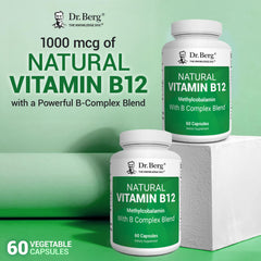 Dr. Berg methylcobalamin capsules demonstrating easy-to-swallow design