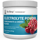Dr. Berg Zero Sugar Hydration powder bottle pour showing electrolyte blend for quick intake