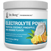 Dr. Berg Zero Sugar Hydration bottle pour showing sugar-free electrolyte refreshment