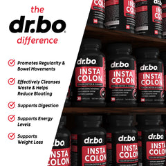 DR. BO colon cleanser with probiotic lactobacillus for gut balance.