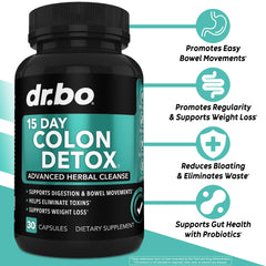 DR. BO probiotic lactobacillus-acidophilus capsules shown for gut balance