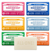 Dr Bronner's Almond Pure-Castile Bar 5oz for rich lather on face and body
