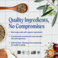 Dr. Bronner's Lavender bar for soothing, aromatic skincare.