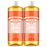 Dr. Bronner's Tea Tree Pure-Castile Soap bottle, 32 oz two-pack, value