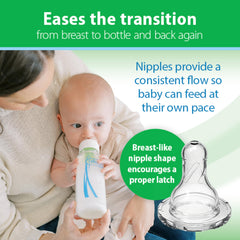Dr. Brown's 4-pack display highlighting convenient multi-pack feeding