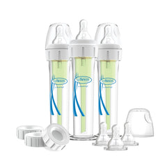 Dr. Brown's AccuFeed 60 bottle with Preemie Flow and clear mL markings aid precise feeding.