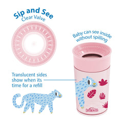 Dr. Brown's Milestones Cheers360 three-piece design for easy assembly and cleaning.