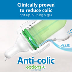 Dr. Brown's vent system close-up showing anti-colic design