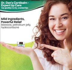 Dr. Dan's Cortibalm jar side view for easy application.