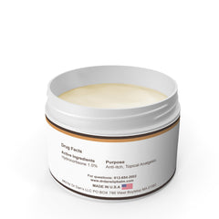 Dr. Dan's Cortibalm label front shows hypoallergenic lip care.