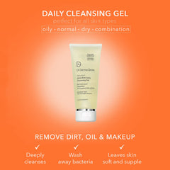 Foaming lather from Dr Dennis Gross cleanser to reveal clean pores