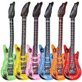 DR.DUDU inflatable guitar 37in red for beach parties and vibrant stage props.