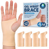 Dr. Frederick's Original gel wrist brace overview with fingerless design for natural hand movement