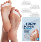 Dr. Frederick's Original hammer toe corrector gels in packaging showing easy-to-try setup