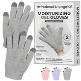 Dr. Frederick's Original moisturizing gel gloves with plush exterior for effortless self-care
