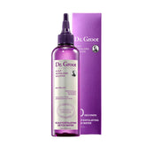 Dr. Groot Scalp Revitalizing Solution bottle closeup, detoxifying formula for refreshed roots.