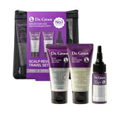 Dr Groot Scalp Revitalizing Travel Set packaging showcases compact kit for on the go care
