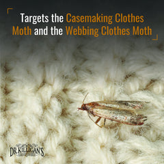 Dr. Killigan's moth traps closet protection emphasizes safe fabric defense.