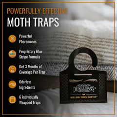 Dr. Killigan's moth traps two design options pack6 show stylish moth control.