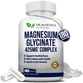 DR. MARTIN'S NUTRITION magnesium glycinate 425mg bottle front view showing potency and clarity