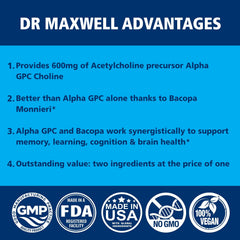 Dr. Maxwell Bacopa Monnieri dried herb close-up for memory support