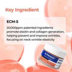 Dr.Melaxin Necksphalt texture swirl illustrates rich, easy-to-apply cream for quick routines.