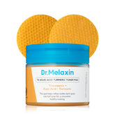 Dr.Melaxin TX Kojic Turmeric Toner Pads packaging with 70 sheets for brightening routines
