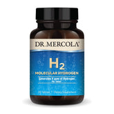 Dr. Mercola H2 tablet dissolving in water for daily hydration and energy support