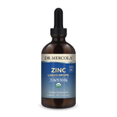 Dr. Mercola Zinc Liquid Drops bottle highlighting organic zinc for immune support