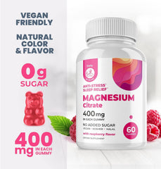 DR. MORITZ Magnesium Gummies sugar-free label emphasizes sugar-free formulation