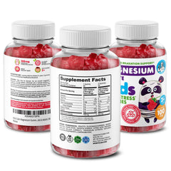 Close-up of DR. MORITZ gummies showing sugar-free, calm support.