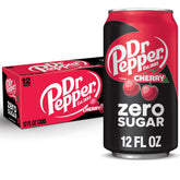 Dr Pepper Cherry Zero Sugar can front—game-day refreshment with zero sugar.