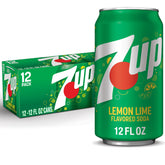 Dr Pepper seven-up lemon-lime soda cans on a bright shelf for refreshing flavor