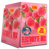 Dr. Price's Raspberry electrolytes packets front view for on-the-go hydration