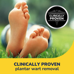 Dr. Scholl's Clear Away packaging box on display for shoppers.